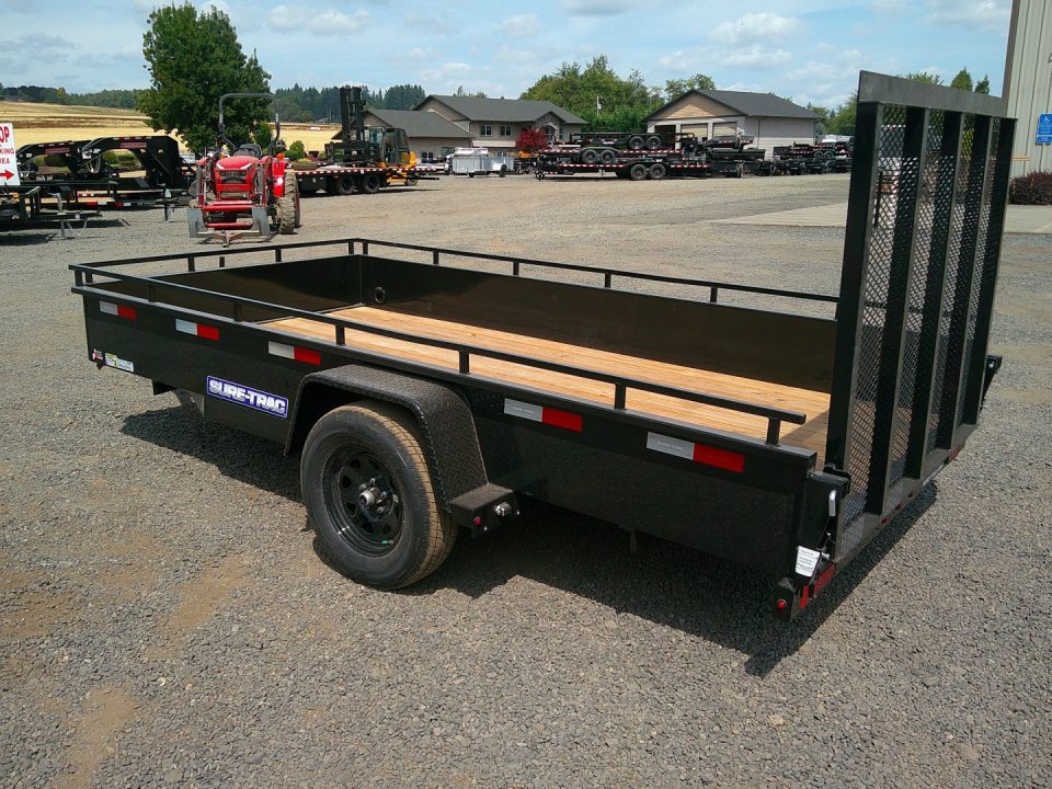 New 2026 Sure-Trac 6x12 Steel High Side 3K Utility Trailer