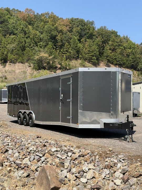 New 16335 8.5x32ft; Charcoal/Black; 6ft6 interior hight