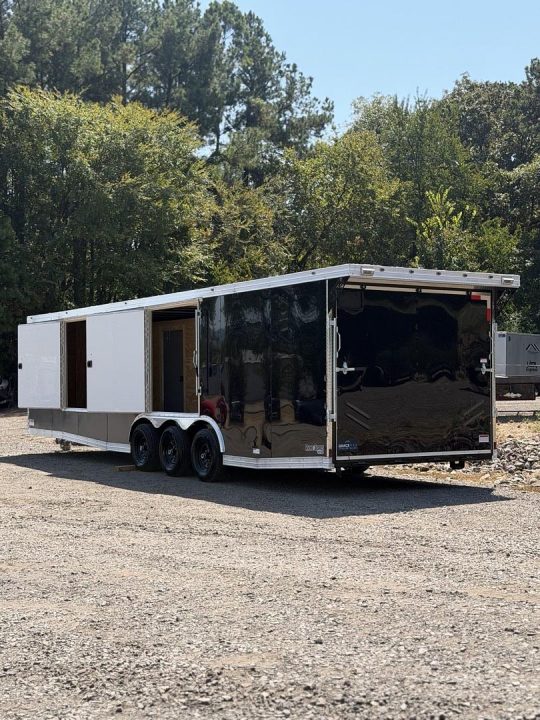 New 16335 8.5x32ft; Charcoal/Black; 6ft6 interior hight