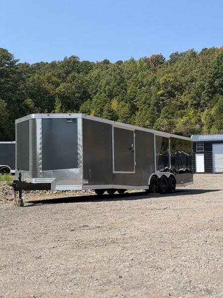New 16335 8.5x32ft; Charcoal/Black; 6ft6 interior hight