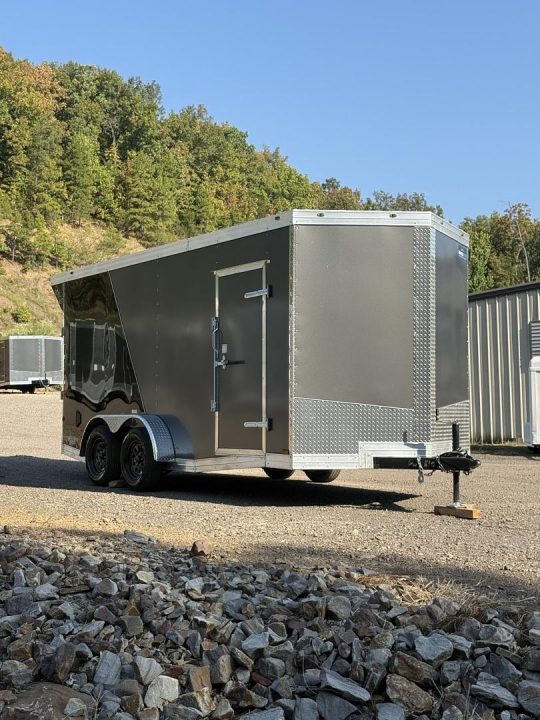 New 16390 7x16ft; charchoal/black; 7ft interior hight