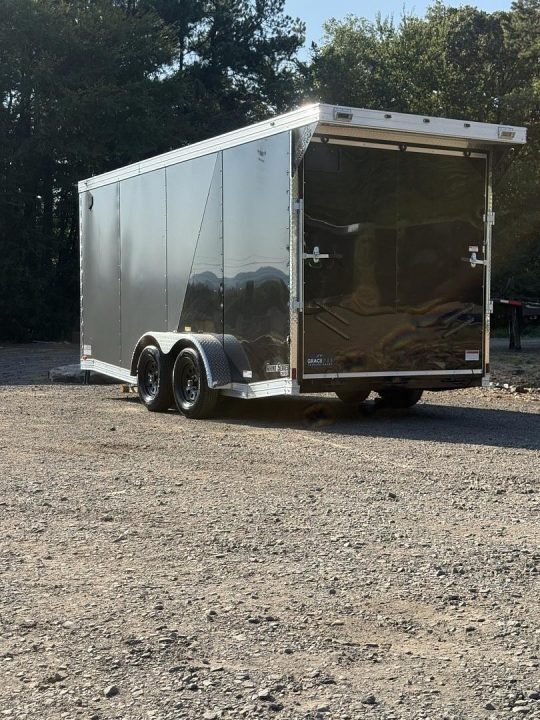 New 16390 7x16ft; charchoal/black; 7ft interior hight