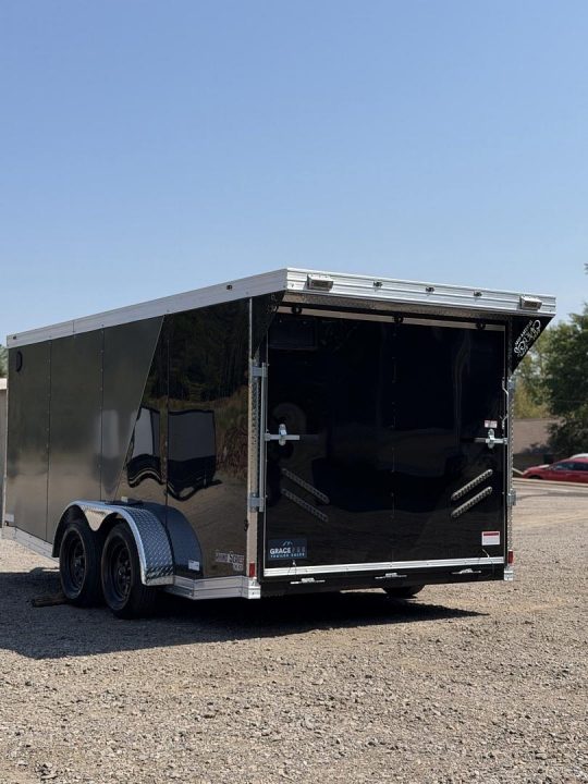 New 16398 7x16ft; Charcoal/Black; 6ft interior hight no paperwork at the moment
