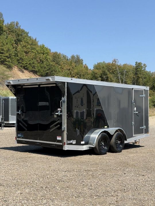 New 16398 7x16ft; Charcoal/Black; 6ft interior hight no paperwork at the moment