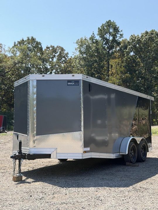 New 16398 7x16ft; Charcoal/Black; 6ft interior hight no paperwork at the moment