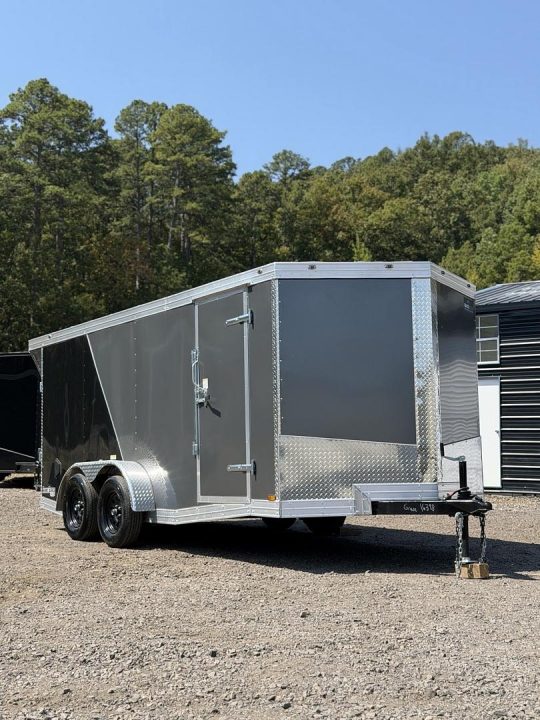 New 16398 7x16ft; Charcoal/Black; 6ft interior hight no paperwork at the moment