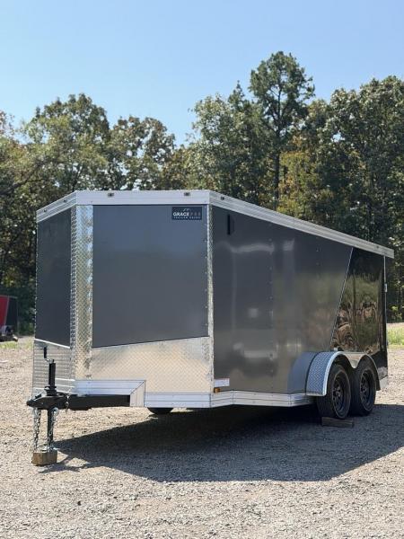 New 16398 7x16ft; Charcoal/Black; 6ft interior hight no paperwork at the moment