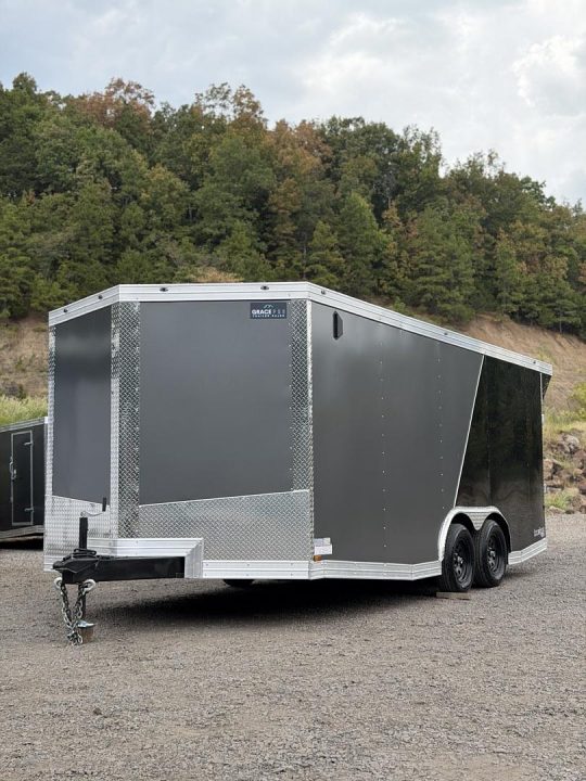 New 17323 8.5x18ft; Charcoal/Black; 6ft6 interior hight