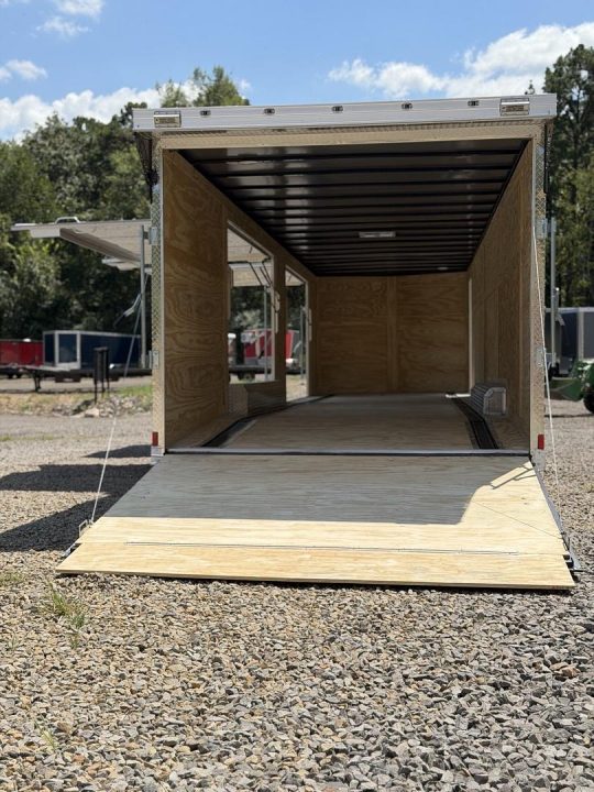 New 17337 8.5x36ft; Charcoal/Black; 6ft6 interior hight; xl escape doors; e-track