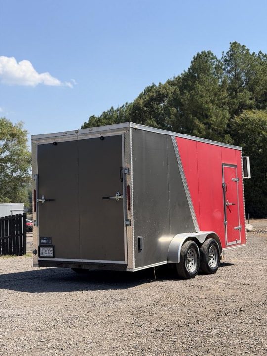 New 9841 7x16ft; Red/Charcoal; 7ft interior hight; mini split