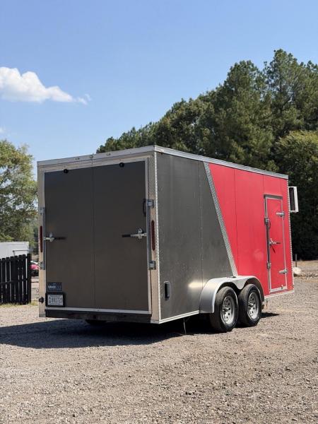 New 9841 7x16ft; Red/Charcoal; 7ft interior hight; mini split