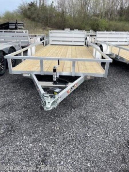 New 2026 H&H Trailers 82x14 7000 GVWR Aluminum Rail Side Utility Trailer