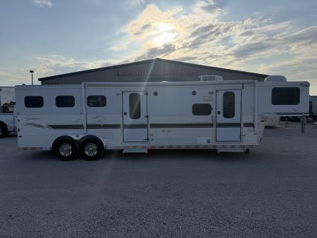 Used 2000 Sundowner 3 Horse Gooseneck Midtack 12'5  Living Quarters Horse Trailer