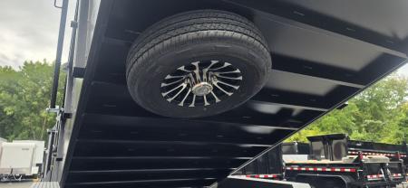 New SALE**7 x 14 DUT15 BWISE Telescopic Ultimate Dump Trailer 15.4K **Gloss Black/ HtoneGray Frame