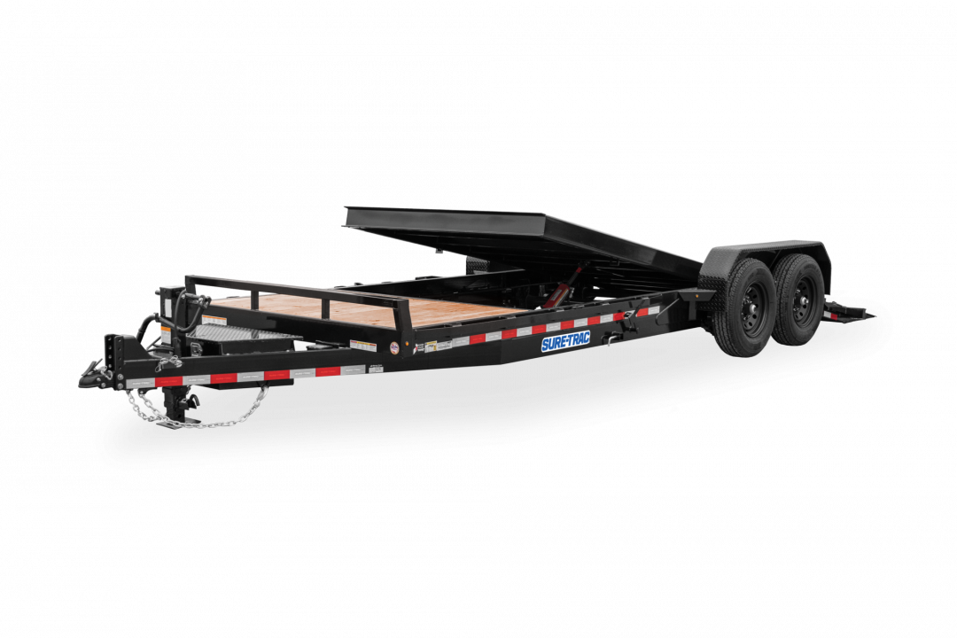 New 2026 Sure-Trac 7 X 22 (18 + 4) Tilt Bed Equipment 14K