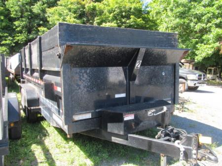 Used 2019 Sure-Trac 7 X 16 14K Scissor Dump Trailer