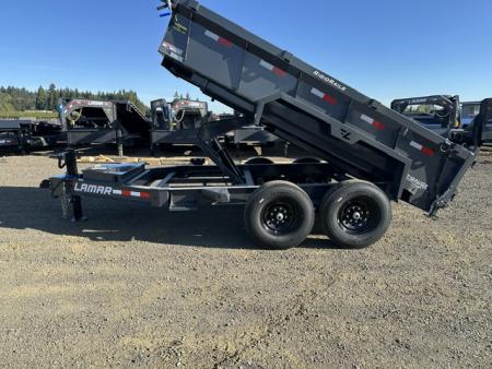 New 2027 LAMAR TRAILERS 83x12 14K DL27 Dump Trailer 24  SIDES
