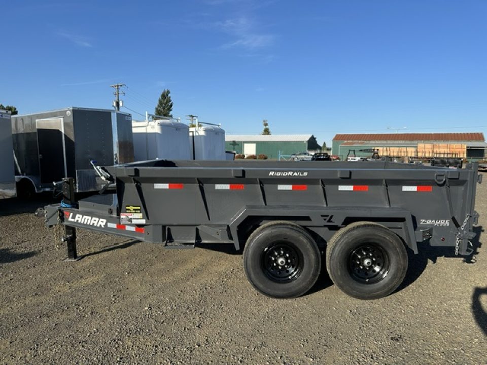 New 2027 LAMAR TRAILERS 83x12 14K DL27 Dump Trailer 24" SIDES