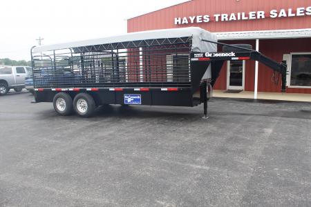 New 2026 Gooseneck Trailer MFG CANVAS TOP Stock / Stock Combo Trailer