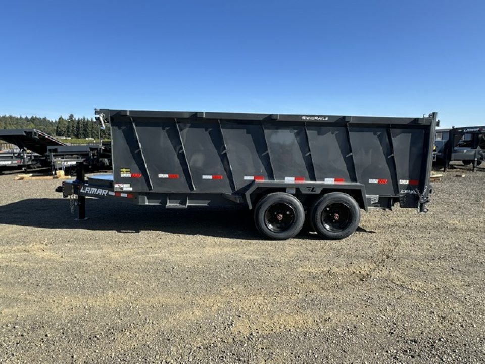 New 2027 LAMAR TRAILERS 83x16 16K DL28 Dump Trailer 48" SIDES