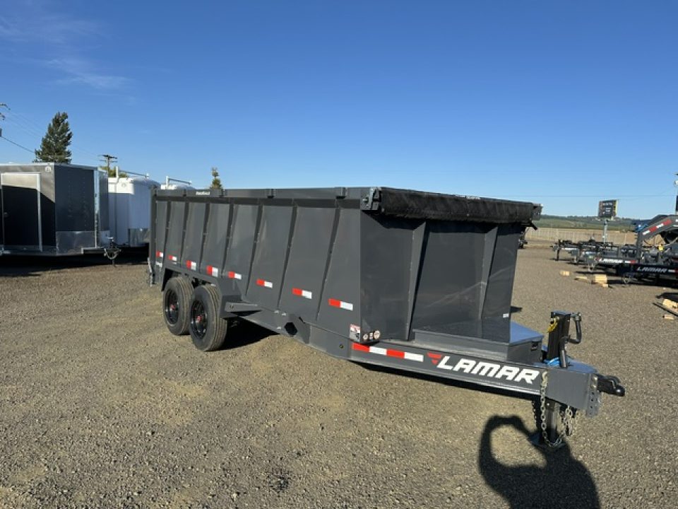New 2027 LAMAR TRAILERS 83x16 16K DL28 Dump Trailer 48" SIDES