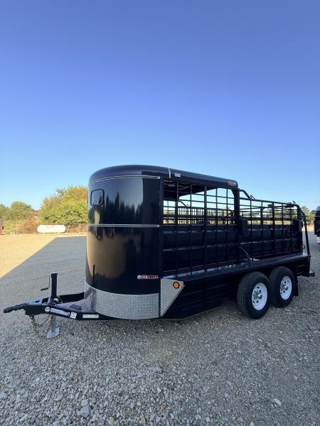 New 2027 GR Trailers 6 ft 8 in x 16 ft Bumper Pull Half Top Stock Trailer Brush Fenders Stock / Stock Combo Trailer