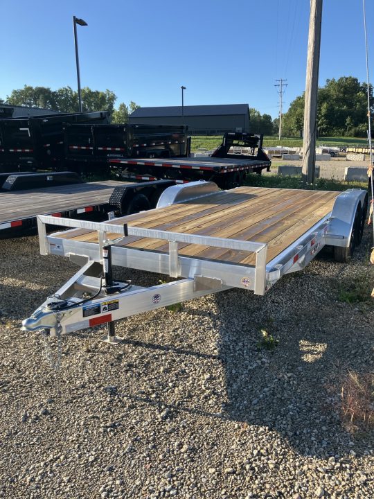 New 2027 H&H Trailers 82x16+2 7000 GVWR Aluminum Car Hauler