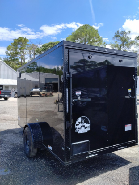New 2027 Quality Cargo 6x12 Black Enclosed Trailer | Single Axle | Blackout Package | 2,990 GVWR