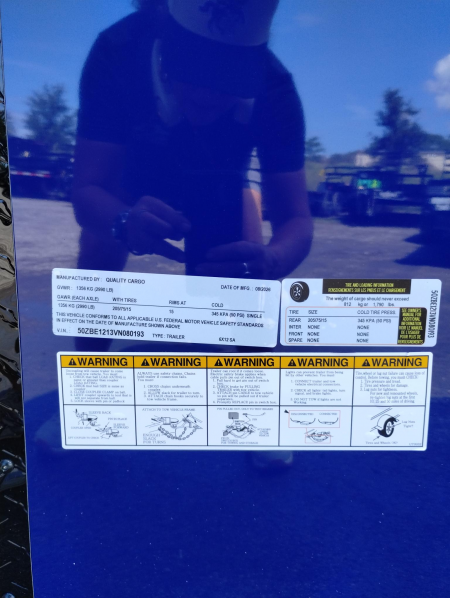 New 2027 Quality Cargo 6x12 Indigo Blue Enclosed Trailer | Single Axle | Blackout Package Cargo / Enclosed Trailer
