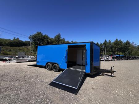 New 2027 Spartan 8.5X20 +2ft V nose/ 12  OC construction / Rubber Coin Flooring / Side Access Ramp / Polycore - 9990GVW