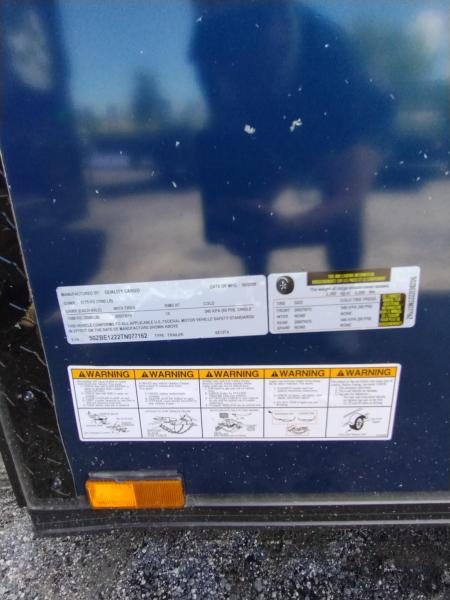 New 2027 Quality Cargo 6x12 Indigo Blue Concession Trailer | Blackout Package | AC | 9" Extra Height Concession