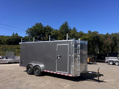 New 2027 Spartan 7X18 +2ft V-nose/ 7k Torsion Axles / Hydraulic Disc Brakes / Contractor Package - 14,000GVW