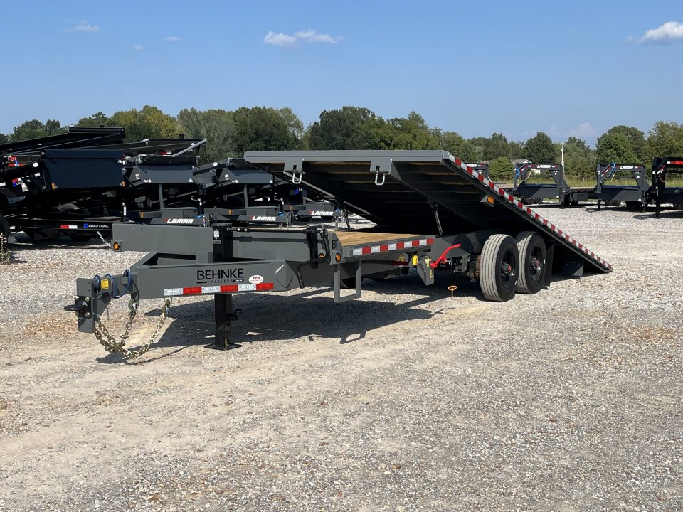 New 2027 Behnke 102" x 24' 24k Deckover Hybrid Tilt Trailer