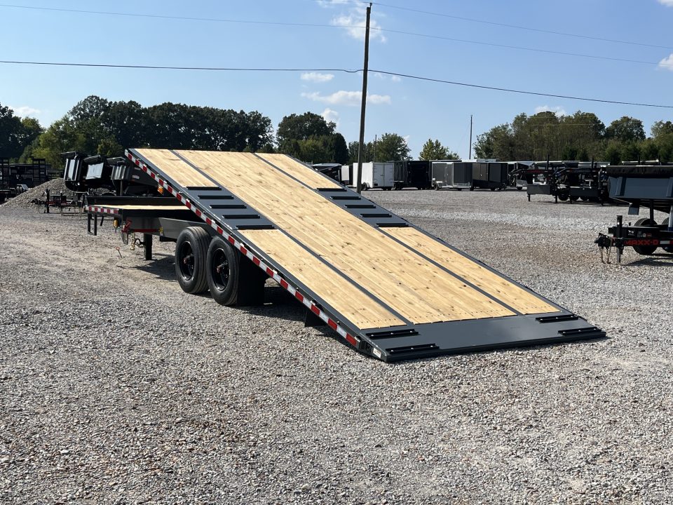 New 2027 Behnke 102" x 24' 24k Deckover Hybrid Tilt Trailer