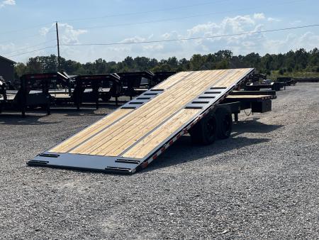 New 2027 Behnke 102" x 24' 24k Deckover Hybrid Tilt Trailer