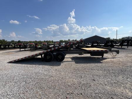 New 2027 Behnke 102" x 24' 24k Deckover Hybrid Tilt Trailer