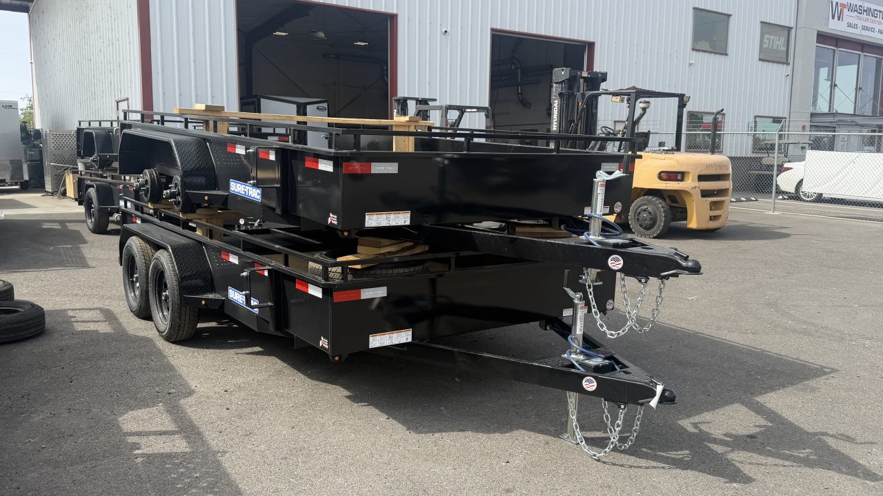 New 2027 Sure-Trac 7 x 14 Steel High Side Utility 7K Utility Trailer