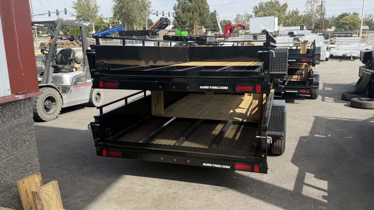 New 2027 Sure-Trac 6 x 12 Steel High Side Utility 3.5k Brake Utility Trailer
