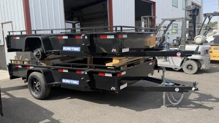 New 2027 Sure-Trac 6 x 12 Steel High Side Utility 3.5k Brake Utility Trailer