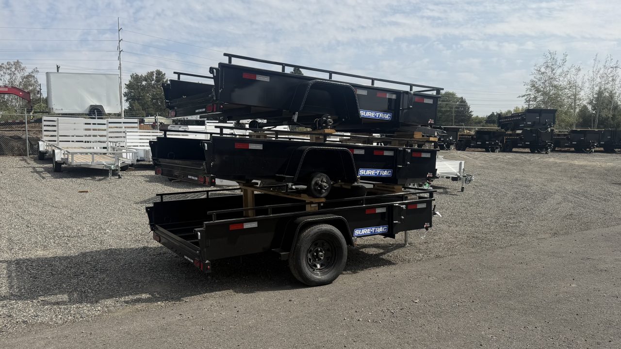 New 2027 Sure-Trac 6 x 10 Steel High Side Utility 3.5k Brake Utility Trailer