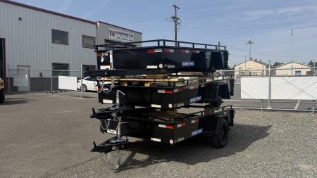 New 2027 Sure-Trac 6 x 10 Steel High Side Utility 3.5k Brake Utility Trailer