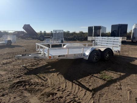 New 2027 Black Rhino 7-14 Tandem Axle Aluminum Bi-Fold Gate Utility - Landscape Series - 7K GVWR