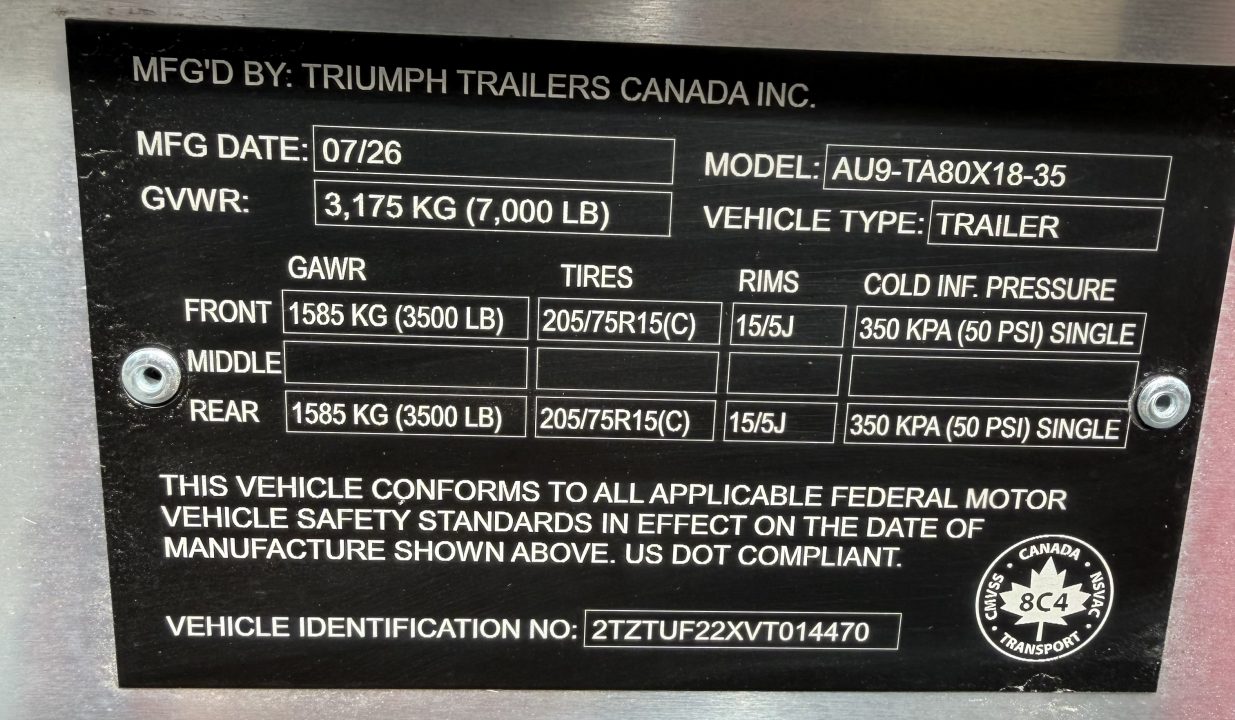 New 2027 Triumph Trailers AU8-TA80X16-35 Landscape Trailer