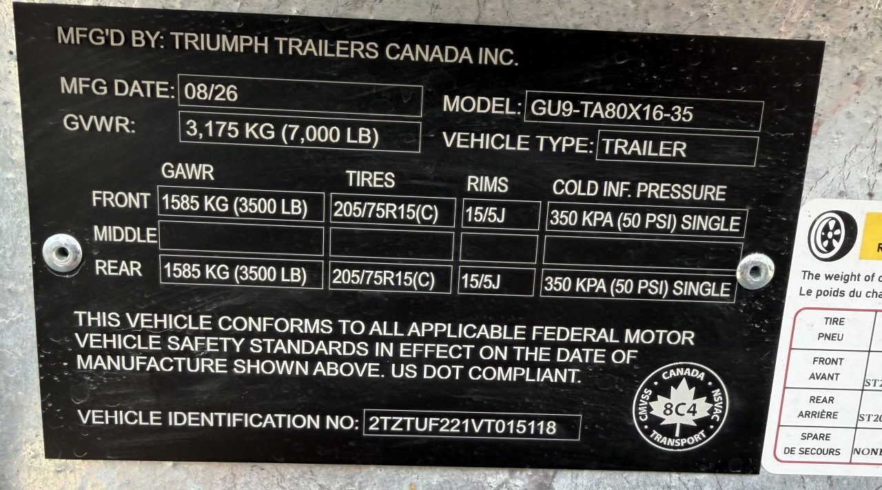 New 2027 Triumph Trailers GU9-TA80X16-35 Landscape Trailer