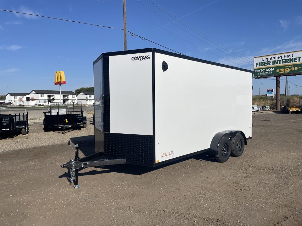 New 2027 Compass 7x16 V-Nose Cargo Trailer