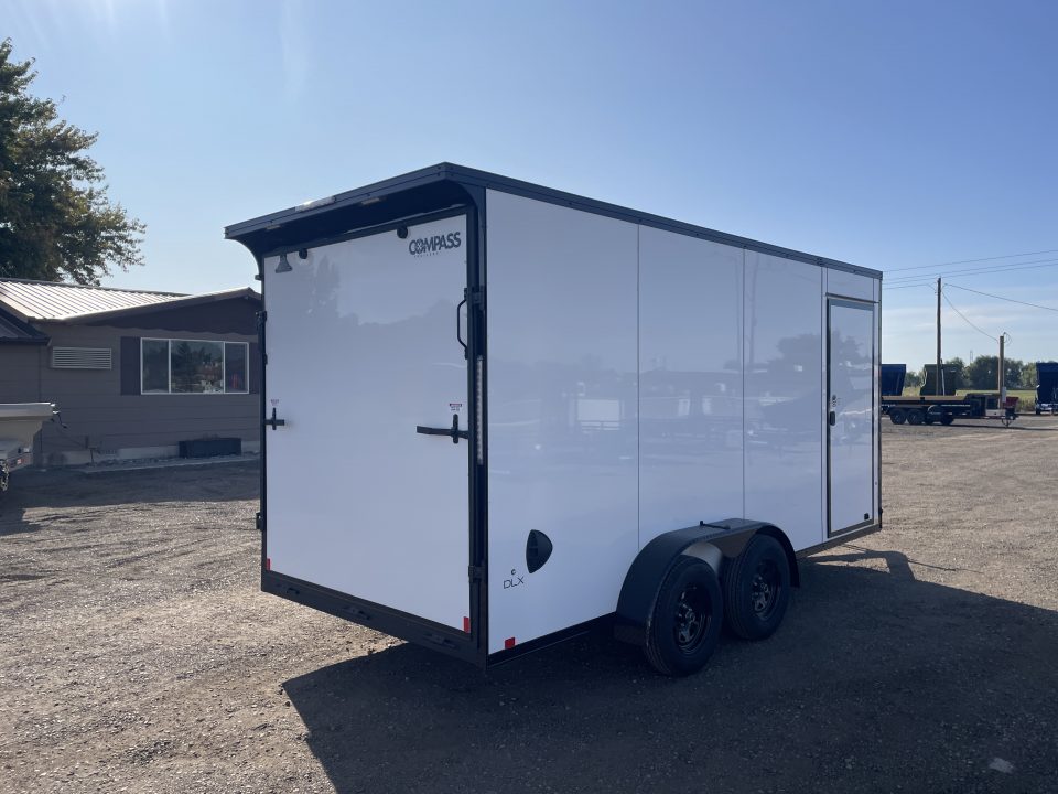 New 2027 Compass 7x16 V-Nose Cargo Trailer