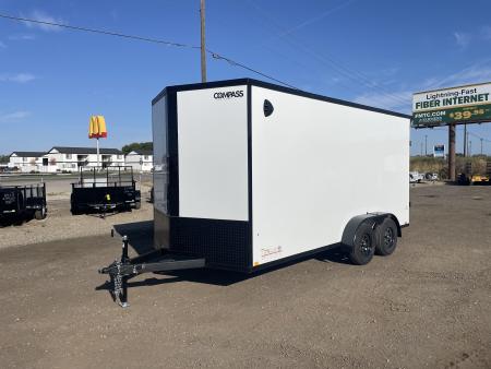New 2027 Compass 7x16 V-Nose Cargo Trailer