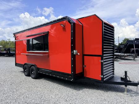 New 2026 Other 8.5X18 TA CONCESSION TRAILER FULLY EQUIPPED (FIRE SUPRESSION) BLACKOUT Concession