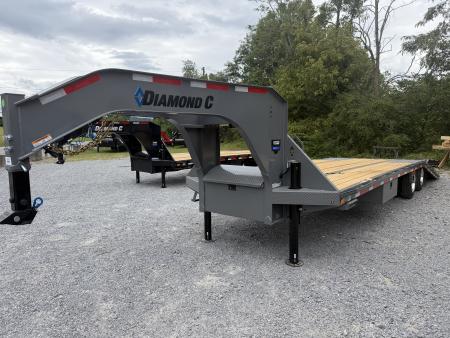 New 2027 Diamond C FMAX 212 GOOSENECK TRAILER HYDRO JACKS & DOVE ALUMINUM OUTER RIMS ** ABS BRAKES**