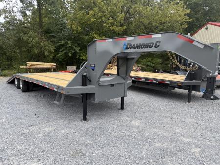 New 2027 Diamond C FMAX 212 GOOSENECK TRAILER HYDRO JACKS & DOVE ALUMINUM OUTER RIMS ** ABS BRAKES**